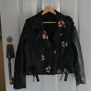VEGAN LEATHER  BIKER jacket